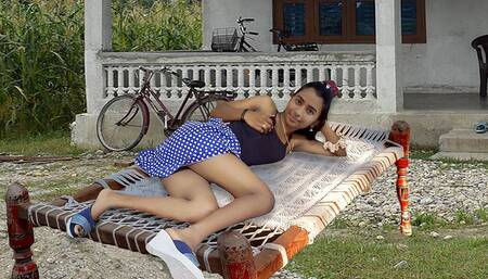 Desi Step Brother Step Sister When They Were Alone in the House Then They Have Sex in Front of the House