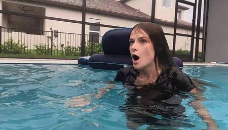 Nathalia Swims in Her Sexy Clubbing Outfit