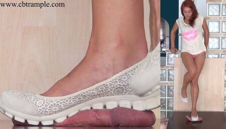 Rough Cock and Ball Trampling in Ballet Flats by Lara Cuore (HD)