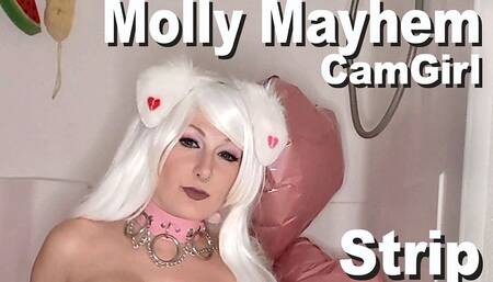 M. Mahyem Strip Pink Dildo