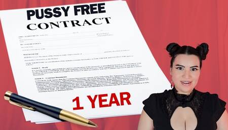 Hardcore Pussy Free Pledge Contract - Real 1 Year Pussy Free with Countess Wednesday - Pussy Denial, Sexual Rejection, Loser Porn, and Loser Lifestyle MP4 1080p