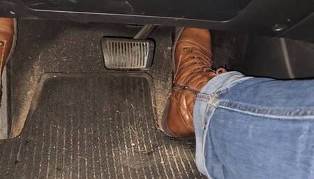 Pedal Play in Guess Boots