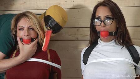 Charlie & Alba in: Sitting VERY Pretty: Heavy Duty JunkYard Gag-Bestings for Outraged Undercover Snoops!