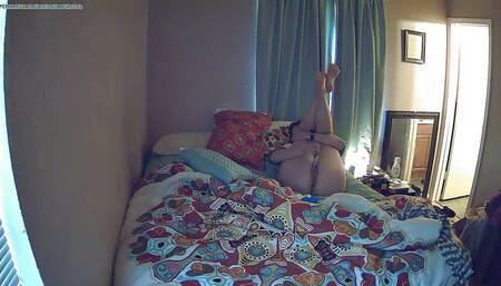 Caught Paying with My Clit While Gagging with Belt