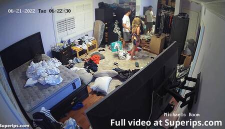 IPCAM – Stepbrother puts dick in sister’s face