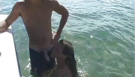 Veronika Sucks Good Cock on a Boat