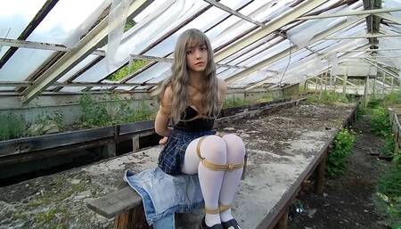 Sarah_Bondage in an abandoned greenhouse_Ordro_Part 1-2_Full version