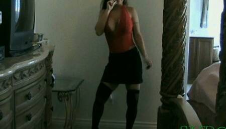 Stepmother With Fantastic Tits And Ass Gives Her Stepson A Show ( PART 2 )