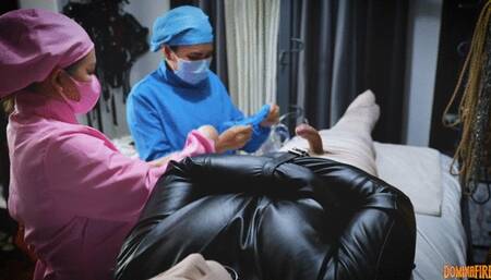 Mummification & Sounding by 2 Sadistic Nurses