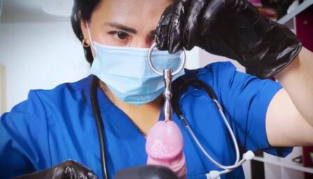 Nurse DominaFire Milking and Sounding Treatment