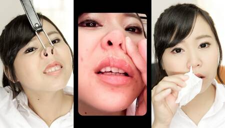 Pleading to Admiring Karin Yanagawa Nose and Runny Nose