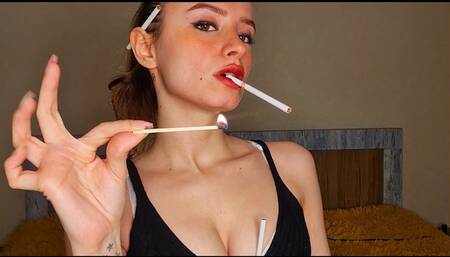 Using a microphone to teach you how to Inhale properly, Your Smoking Fetish Therapy Teacher