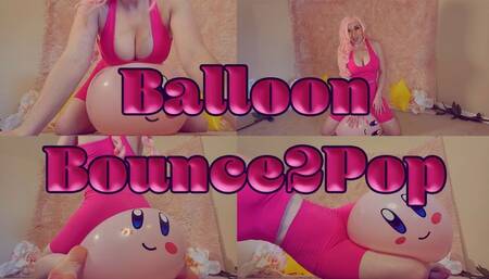 Bouncing to Pop Cartoon Balloon