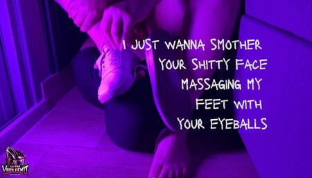 SMOTHERING MY SLAVE'S FACE WITH STINKY FEET (4K + SLO-MO PARTS)
