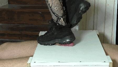 Winter sneakers crushing cock