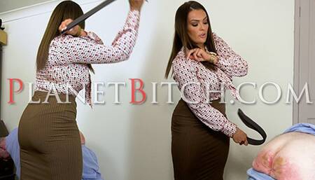 Belted by his cruel stepmother