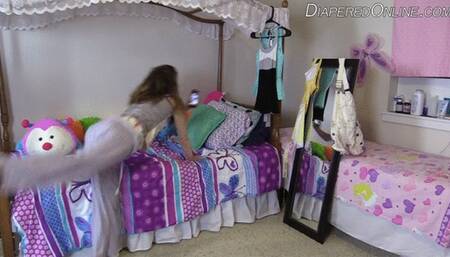 Pastel: Trying to Cover Diaper