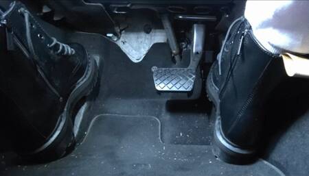 Car Driving in Dr Martens Jadon (Perspective 3)