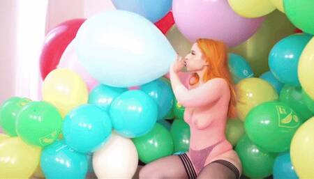 Galas Looner Playtime Printed Balloons Tease & Pop Mass Pop: Blow 2 Pop, Finger Nails Popping & Pin Pops - HD mp4