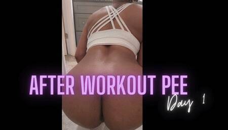 After Workout Pee Day 1