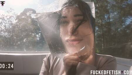 HD Water bagging Sexy Latin Goddess Swimsuit topples