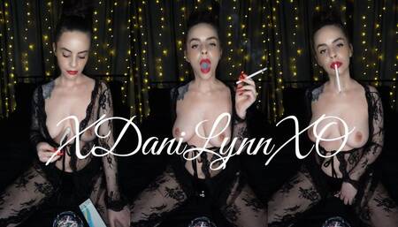 Smoking and Using Vibrator JOI