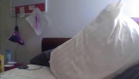 Compilation of an American college girl’s masturbation