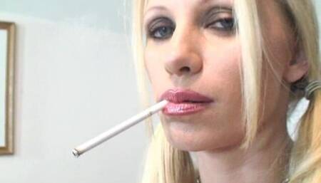 Busty MILF Gabriela Tchekan Smokes