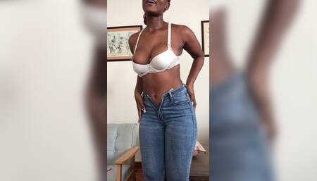 African Goddess Gets Naked for You to Worship Her Body