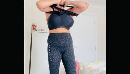 Showing of My Butt in Gym Leggings