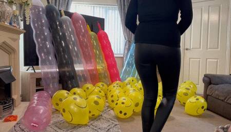 Balloon workers go bang