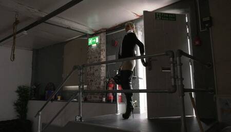 Slave pays with striped flesh for falling asleep