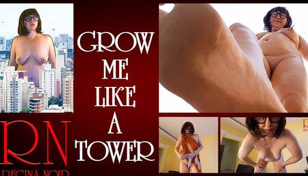 Grow Like a Tower. Giant Secretary in the Office. the Manager Guy Is Very Surprised by Her Height. Full Video