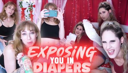 Stella & Akira Expose You In Diapers 4k