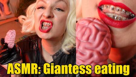 ASMR: Giantess eating brain (4K)