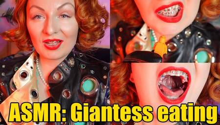 ASMR: Giantess eating little you (720p)