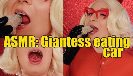 ASMR: Giantess eating car (4K)
