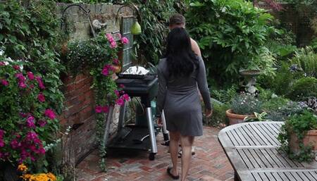 Naughty fuck outside with my pregnant Queen