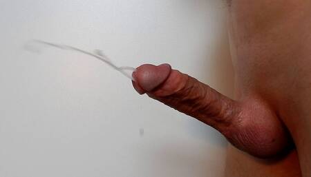 Male Orgasm with Huge Cumshot After Nice Cock Growing