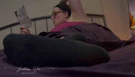 Let Me Ignore You While I Handsfree Remove My Socks and Relax