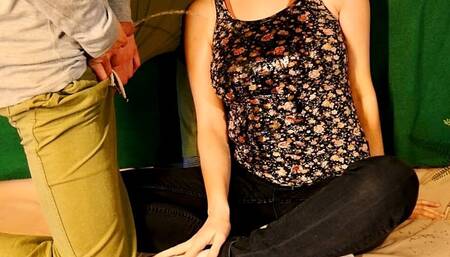 Warm and lovely pee shower after coming home on a cold winter day (artwork without audio)