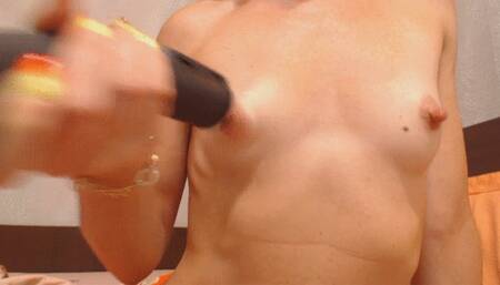 sucking my tits, , pussy and gonzo's dick with vacuum cleaner