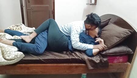 Indian Dirty Couple Horny Kissing