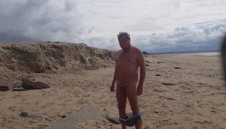 On the Beach - Taking My Shorts off