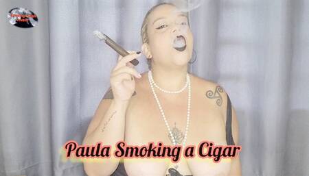 Paula Smoking a Cigar - PSS016