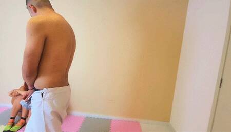 Bondage double slaves, part 1, by Manu, Satina and Scofild, (cam BJJ Badgirl) - FULL HD