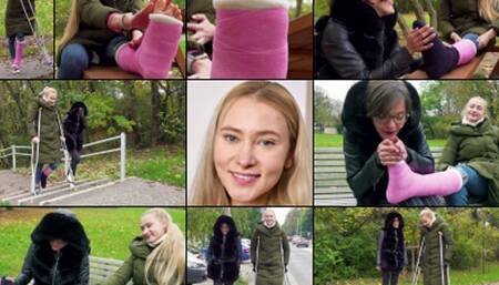 Ivi SLC Cutching with Cold Toes, Cast Sock and Foot Massage Play (in HD 1920X1080)