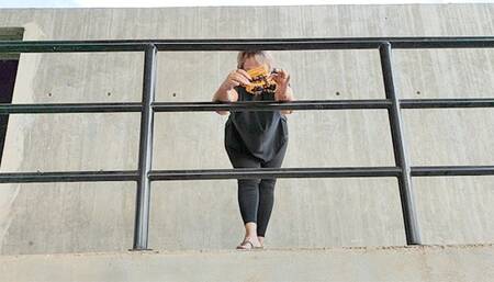 Diana Senior sexy toy crushing under my feet