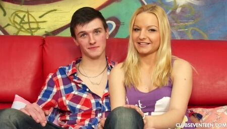Busty teen making porn movie with her boyfriend