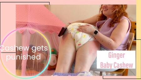 Baby Cashew gets a nasty paddle spanking 4K